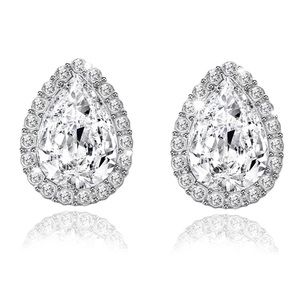 PEAR SHAPE FORMAL STUD EARRINGS